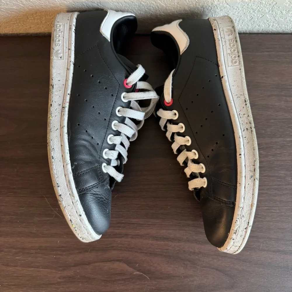 Adidas Stan Smith Black Leather‎ Sneakers Casual Shoes